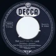 7inch Vinyl Single - Karl Berbuer Und Die Rheinland-Sänger - Wat Solle Mir En D'r Sahara? / Dat Lied Vun Der Geiß