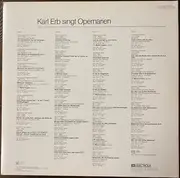Double LP - Karl Erb - Signt Opernarien - Gatefold