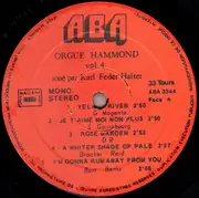 LP - Karl Feder Halter - Orgue Hammond Volume IV