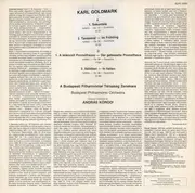 LP - Karl Goldmark - The Budapest Philharmonic Orchestra , András Kórodi - Overtures: Sakuntala / Im Frühling / Prometheus / In Italien