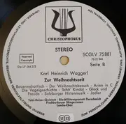 LP - Karl Heinrich Waggerl - Zur Weihnachtszeit [Umrahmt Mit Liedern Und Musik Aus Dem Salzburger Land]