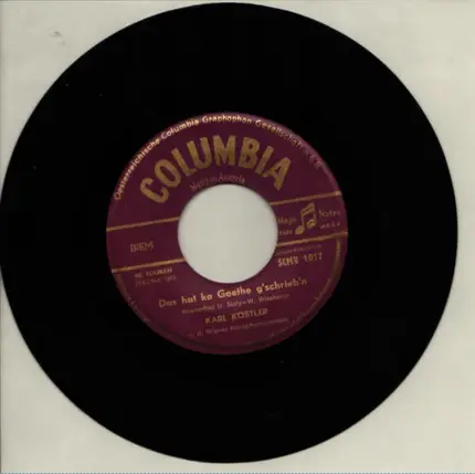 Karl Köstler - Das Hat Ka Goethe G'schrieben