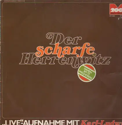 Karl-Ludwig / Karl-August - Der scharfe Herrenwitz (Damen bitte weghören)
