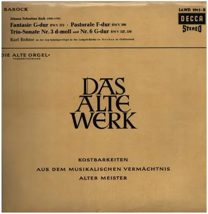 Bach - Fanttasie BWV 572 / Trio-Sonate Nr. 6 BWV 530 a.o.