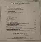 CD - Karlheinz Stockhausen , Suzanne Stephens - In Freundschaft / Traum-Formel / Amour