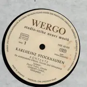 LP - Karlheinz Stockhausen with David Tudor and Christoph Caskel - Kontakte Für Elektronische Klänge, Klavier Und Schlagzeug - OBI + Insert