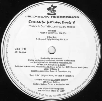 Karmadelic Featuring Sandy B - Check It Out (Razor-N-Guido Remixes)