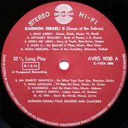 LP - Karmon Israeli Dancers And Singers - Israel Sings! 2 (Songs Of The Sabras)