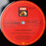 LP - Karol Szymanowski , Konstanty Andrzej Kulka , Wielka Orkiestra Symfoniczna Polskiego Radia I Telewi - Violinkonzerte Nr.1&2