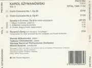 CD - Szymanowski - Violin Concertos Nos.1 & 2 / Sonata In D Minor Op.9 For Violin & Piano / Roxana's Song From 'King Roger'. Volume Three