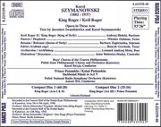 CD - Karol Szymanowski - King Roger / Król Roger ⦁  Prince Potemkin / Kniaz Patiomkin (Incidental Music)