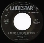 7inch Vinyl Single - Karren 'Schatzi' Rae - A Merry Christmas Ev'ryone / A Happy New Year Ev'ryone