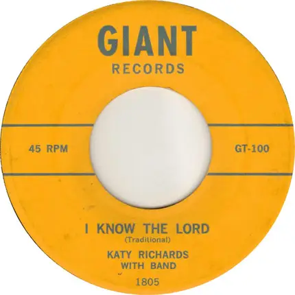 Katy Richards - The Whole World In His Hands