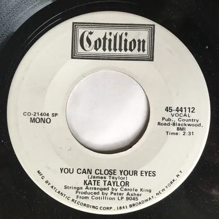 Kate Taylor - You Can Close Your Eyes