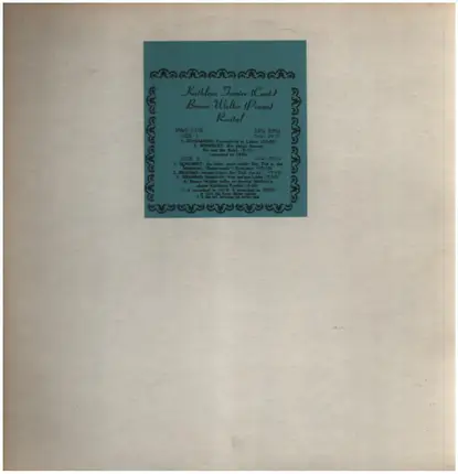 Kathleen Ferrier , Bruno Walter - Recital