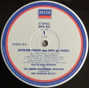 LP - Bach / Händel / Kathleen Ferrier - Kathleen Ferrier Sings Bach And Handel