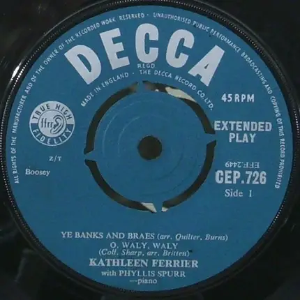 Kathleen Ferrier With Phyllis Spurr - The Kathleen Ferrier Series: In Memorian 8