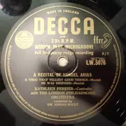 10'' - Kathleen Ferrier - A Recital Of Handel Arias