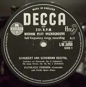 10'' - Kathleen Ferrier - Schubert & Schumann Recital