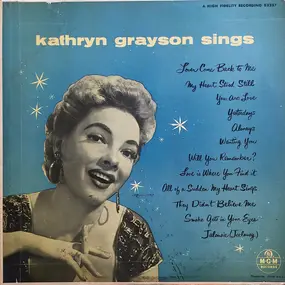 Kathryn Grayson - Kathryn Grayson Sings