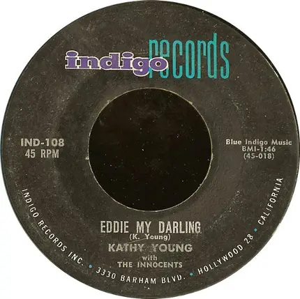 Kathy Young With The Innocents - A Thousand Stars / Eddie My Darling