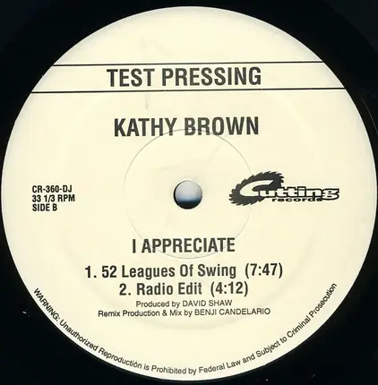 Kathy Brown - I Appreciate
