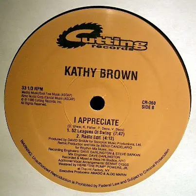 Kathy Brown - I Appreciate