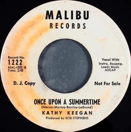 Kathy Keegan - I Bought A Balloon / Once Upon A Summertime