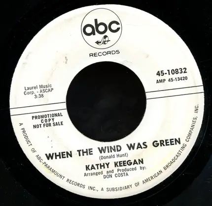 Kathy Keegan - The Way Of Love / When The Wind Was Green