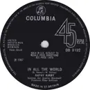 7inch Vinyl Single - Kathy Kirby - In All The World