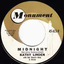 7inch Vinyl Single - Kathy Linden With Bob Moore And His Orchestra And Chorus - Midnight / The Willow Weeps