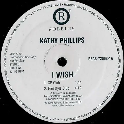 Kathy Phillips, Dj Boozywoozy - I Wish, Party Affair