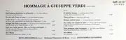 LP - Katia Ricciarelli / Orchestra Filarmonica Di Roma / Gianandrea Gavazzeni - Hommage À Giuseppe Verdi