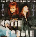 12inch Vinyl Single - Katie & Carole - Say It To Your Brother