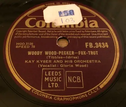 Kay Kyser And His Orchestra - Woody Wood-Pecker / There Ought To Be A Society
