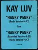 12inch Vinyl Single - Kay Luv - Hanky Panky