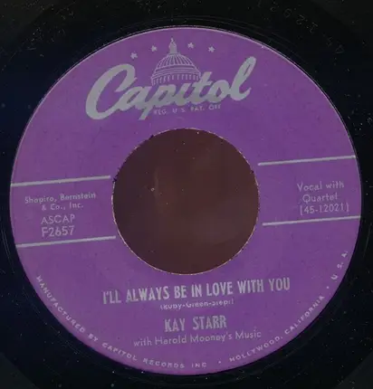 Kay Starr - Changing Partners / I'll Always Be In Love With You