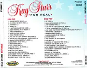 Double CD - Kay Starr - For Real - O-Sleeve over Jewel Case