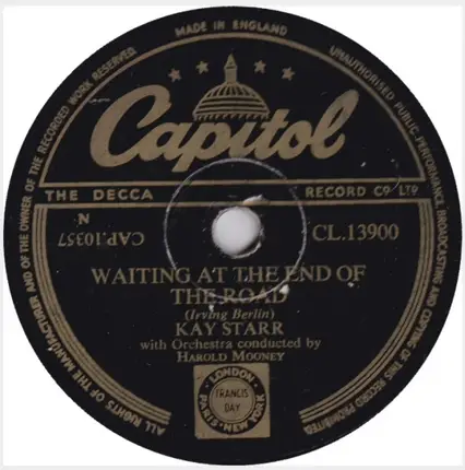 Kay Starr - The Breeze / Waiting At The End Of The Road