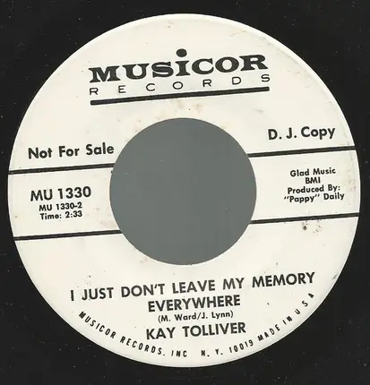 Kay Tolliver - I Can Still See Her In Your Eyes