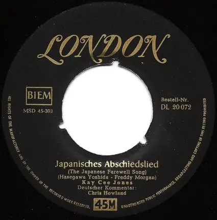 Kay Cee Jones - Japanisches Abschiedslied / I Wore Dark Glasses