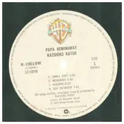 LP - Kazuhiko Kato - Papa Hemingway - Incl OBI + insert