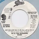 7inch Vinyl Single - KC & The Sunshine Band Duet With Teri DeSario - Don't Run (Come Back To Me)
