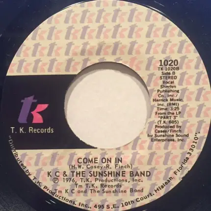 KC & The Sunshine Band - I Like To Do It / Come On In