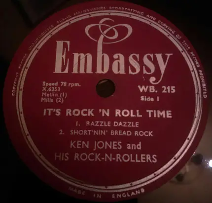 Ken Jones And His Rock-N-Rollers - It's Rock 'N Roll Time