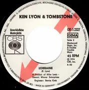 7inch Vinyl Single - Ken Lyon And Tombstone Blues Band - Sing Song City