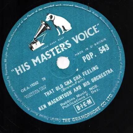 Ken Mackintosh And His Orchestra - That Old Cha Cha Feeling / Ulterior Motif