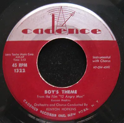 Kenyon Hopkins - Boy's Theme / Rose Bud