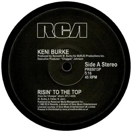 Keni Burke - Risin' To The Top / You're The Best