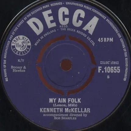 Kenneth McKellar - My Love Is Like A Red, Red Rose
